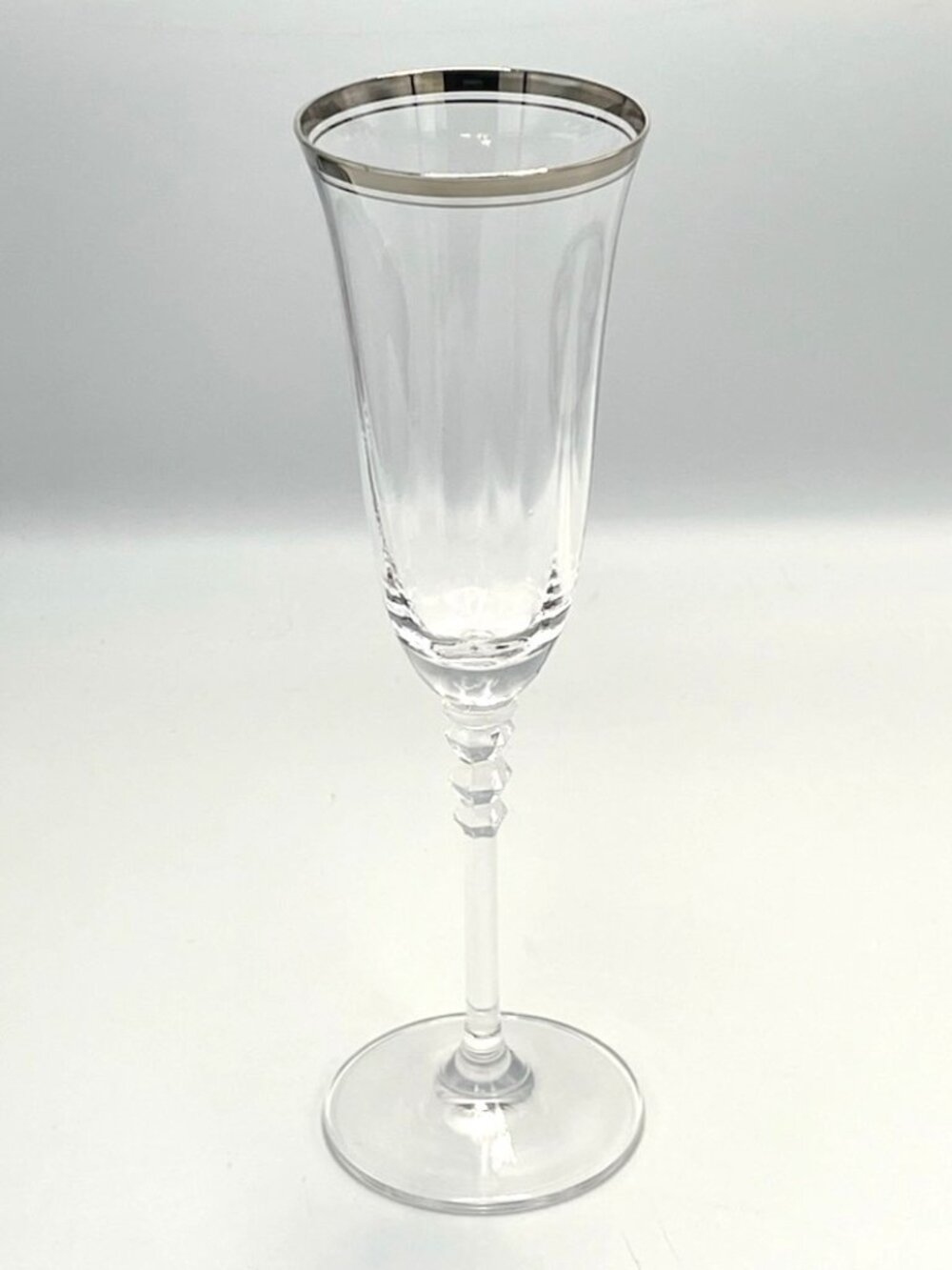 Mikasa Sonata Platinum Crystal Champagne Glass Fluted Retired Replacement